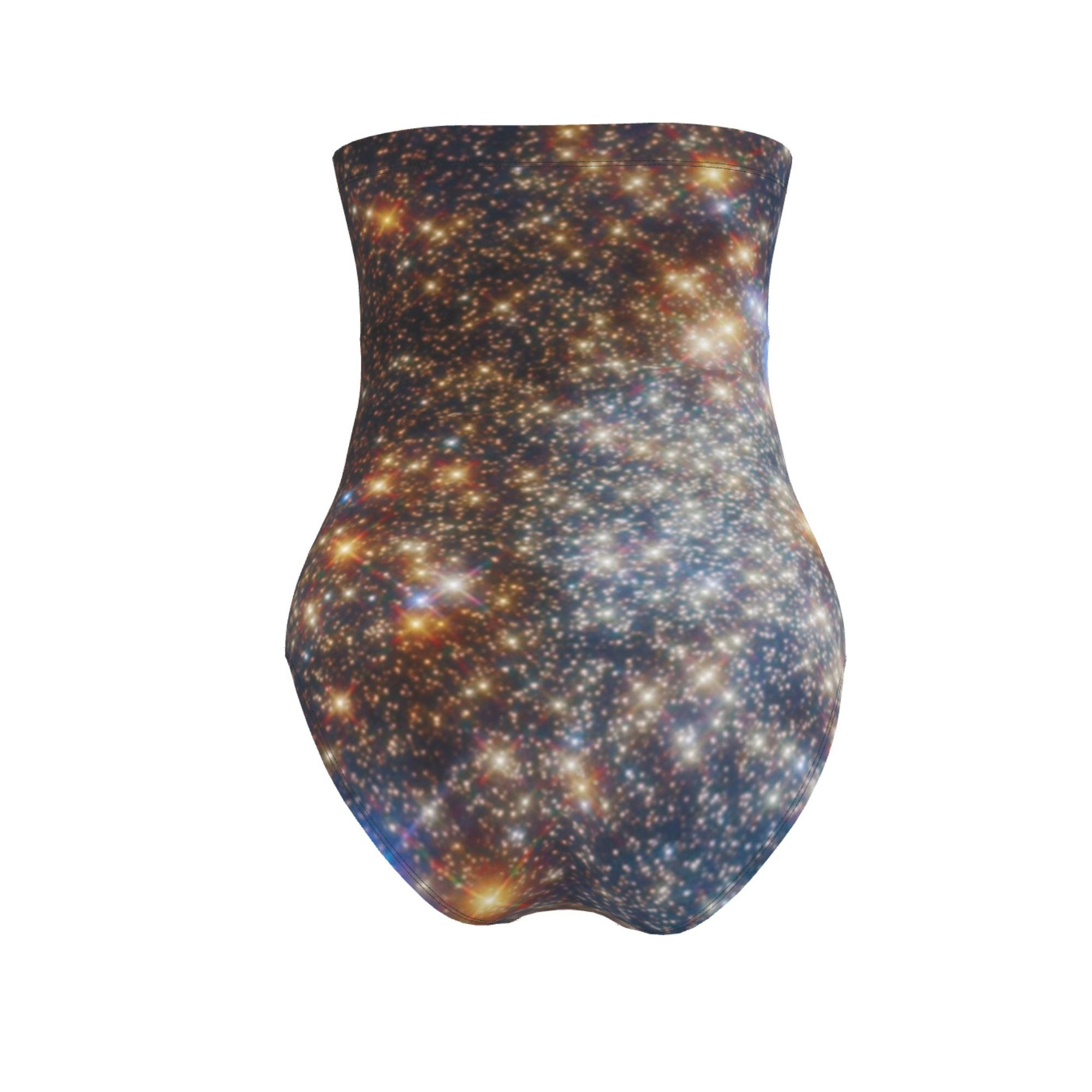 MizDragonfly Strapless Lycra Globular Star Cluster Galaxy Swimsuit Back