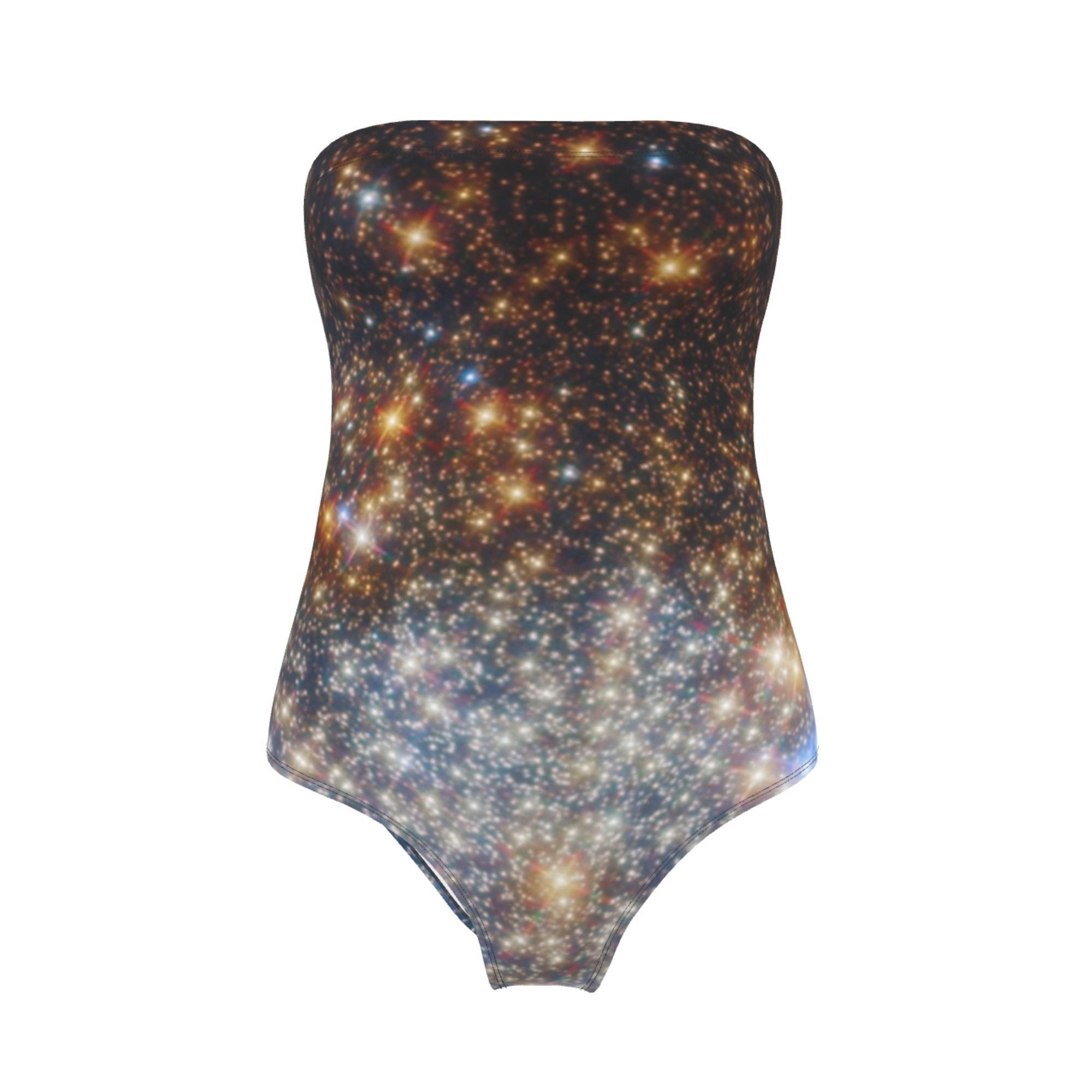 MizDragonfly Strapless Lycra Globular Star Cluster Galaxy Swimsuit