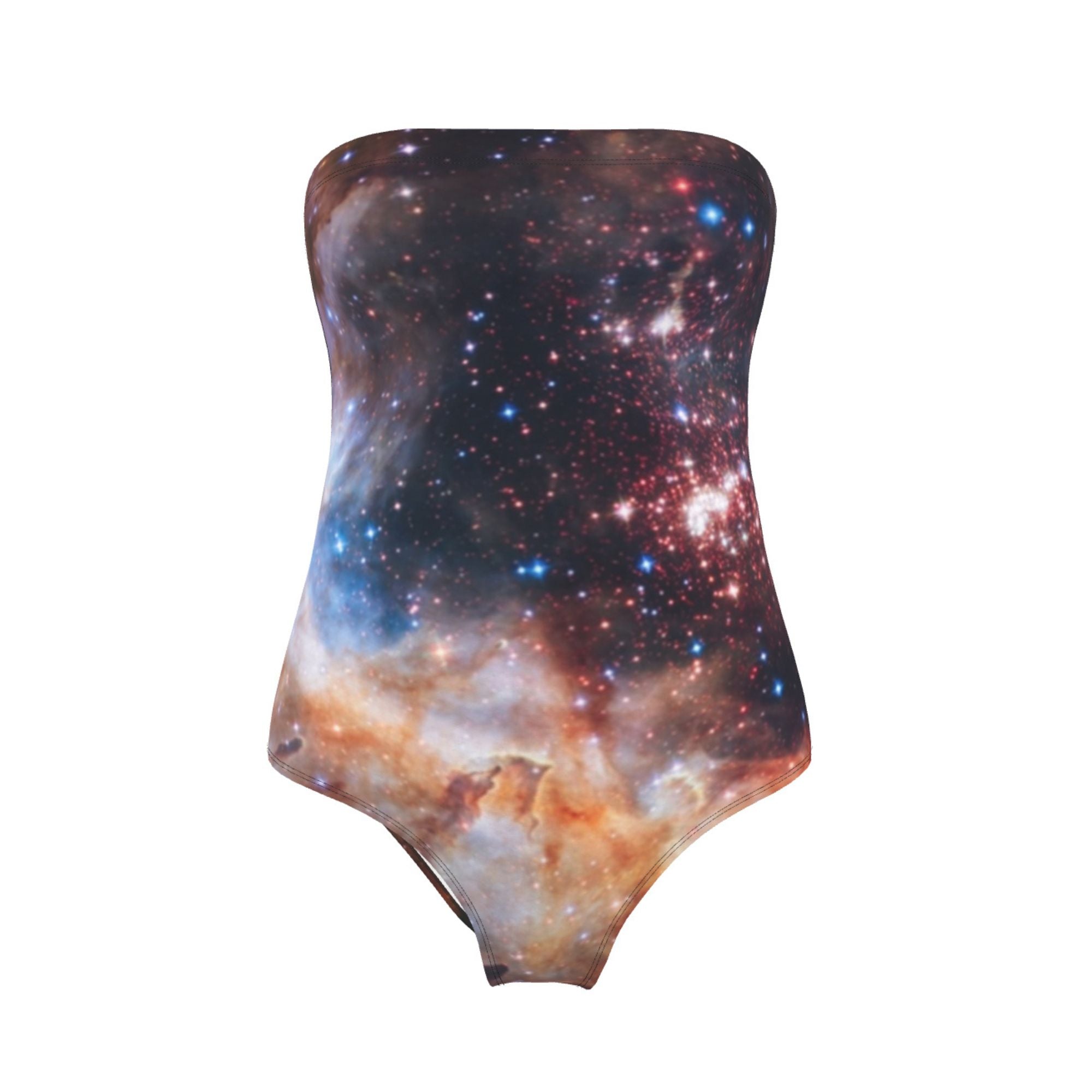 MizDragonfly Strapless Lycra Westerlund Galaxy Swimsuit
