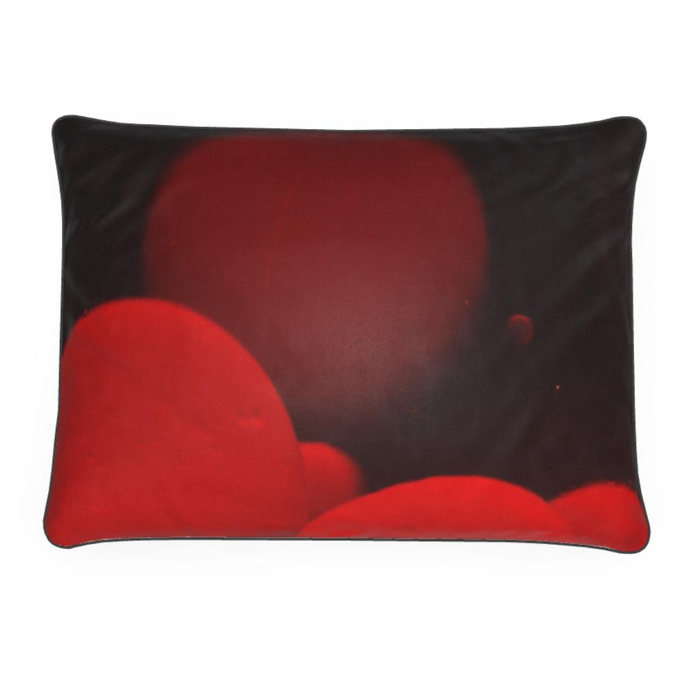 MizDragonfly Home Decor Luxurious Velvet Pillow Cushion Magma Angle