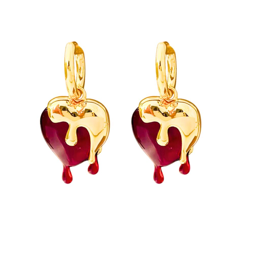 Heart hoop earrings amazon 2025
