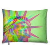NYC Statue of Liberty Luxurious Velvet Sofa Cushion Pillow