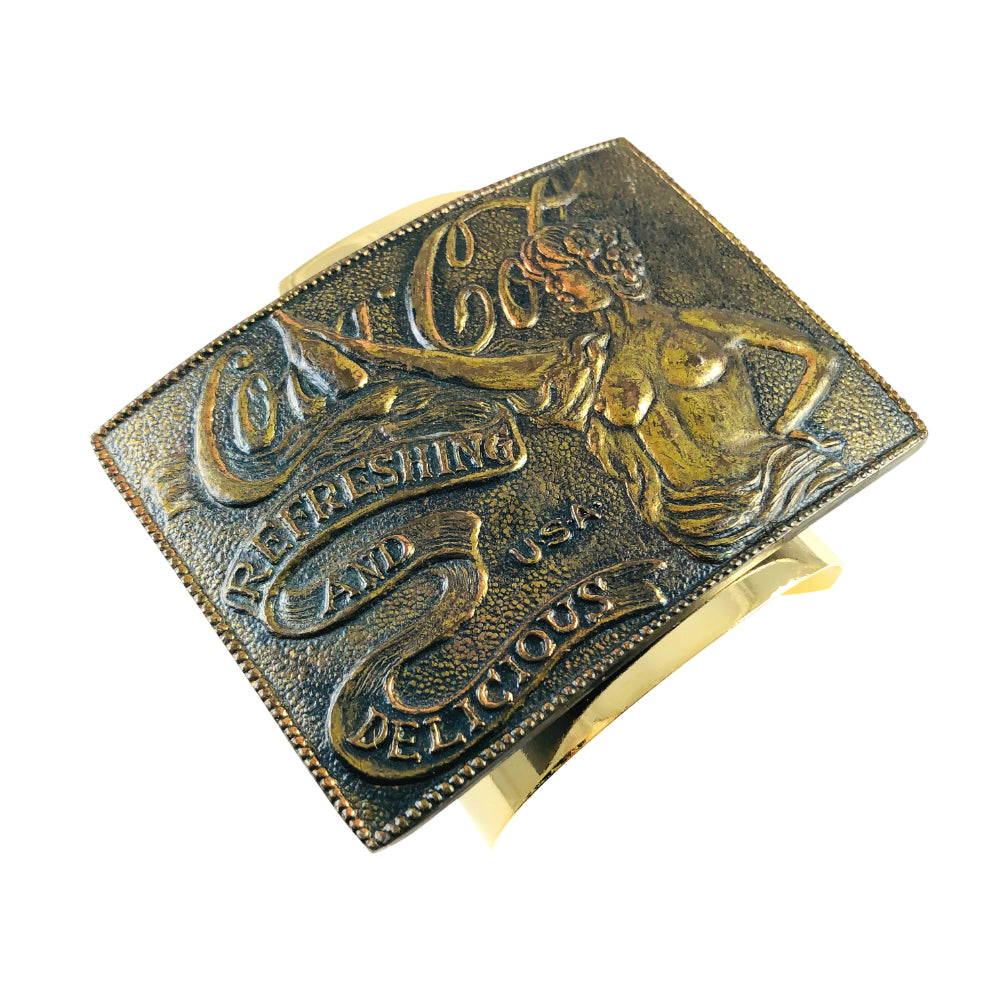 MizDragonfly Vintage Coca-Cola Copper Belt Buckle Gold Cuff Bracelet –  MizDragonfly