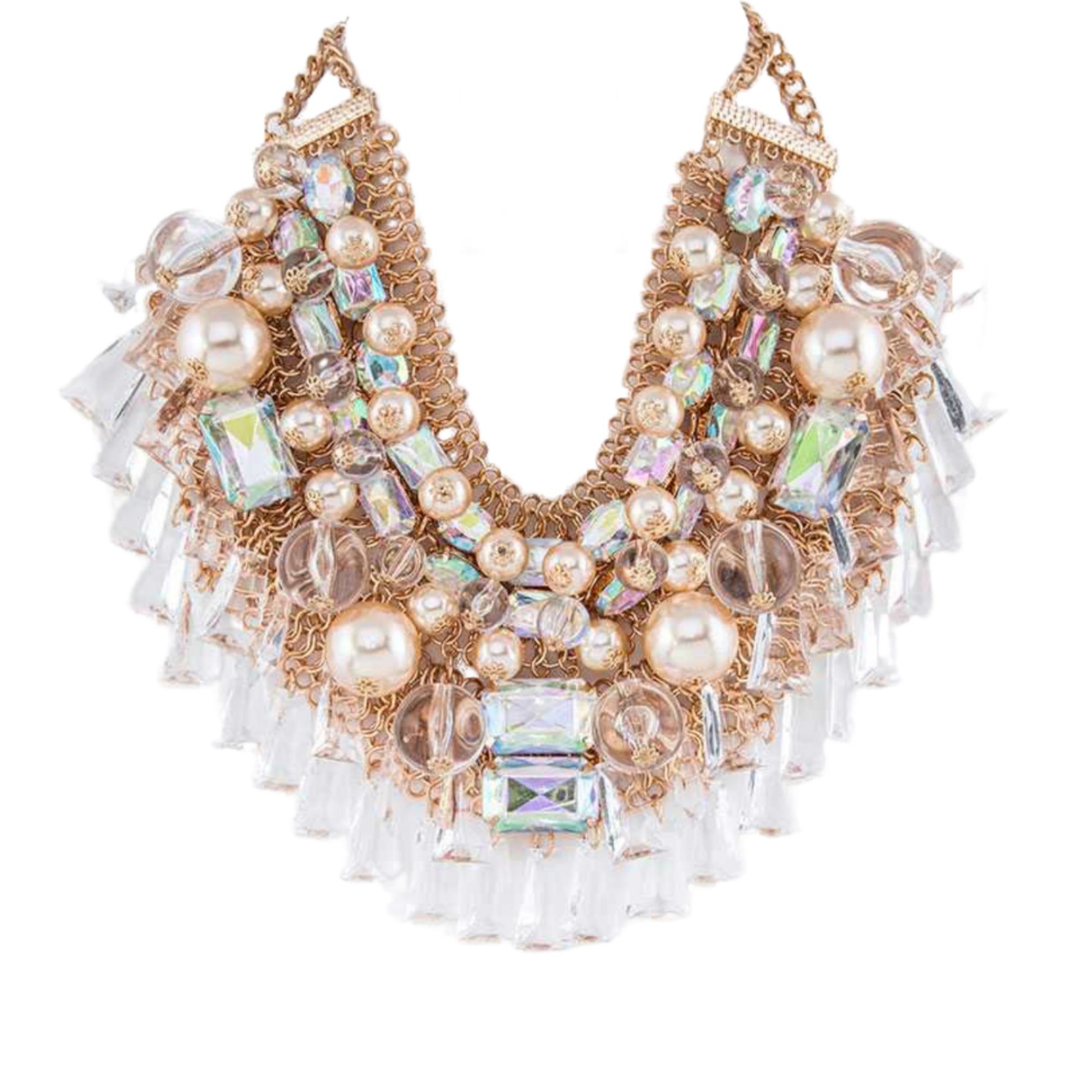 Peach best sale statement necklace