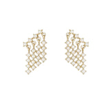Medici Bar Fringe Drop Pearl Stud Earrings