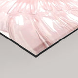4mm acrylic glass panel featuring a close-up of MizDragonfly's Effervescent artwork at an angle on a grey background.