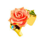 MIzDragonfly Jewelry Blossom Vintage Peach Rose Gold Concave Bracelet