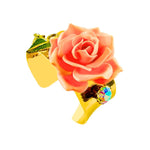 MIzDragonfly Jewelry Blossom Vintage Peach Rose Gold Concave Bracelet Angle