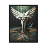 MizDragonfly Divine Woman Muse Artwork Canvas in black wood frame