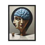 MizDragonfly Woman Brain Under Hypnosis Artwork Frame