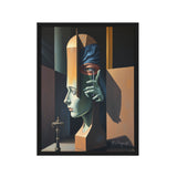 MizDragonfly Woman Under Hypnosis in Abstract Geometric Scene
