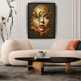 MizDragonfly Artwork Crossroads hanged in Living room