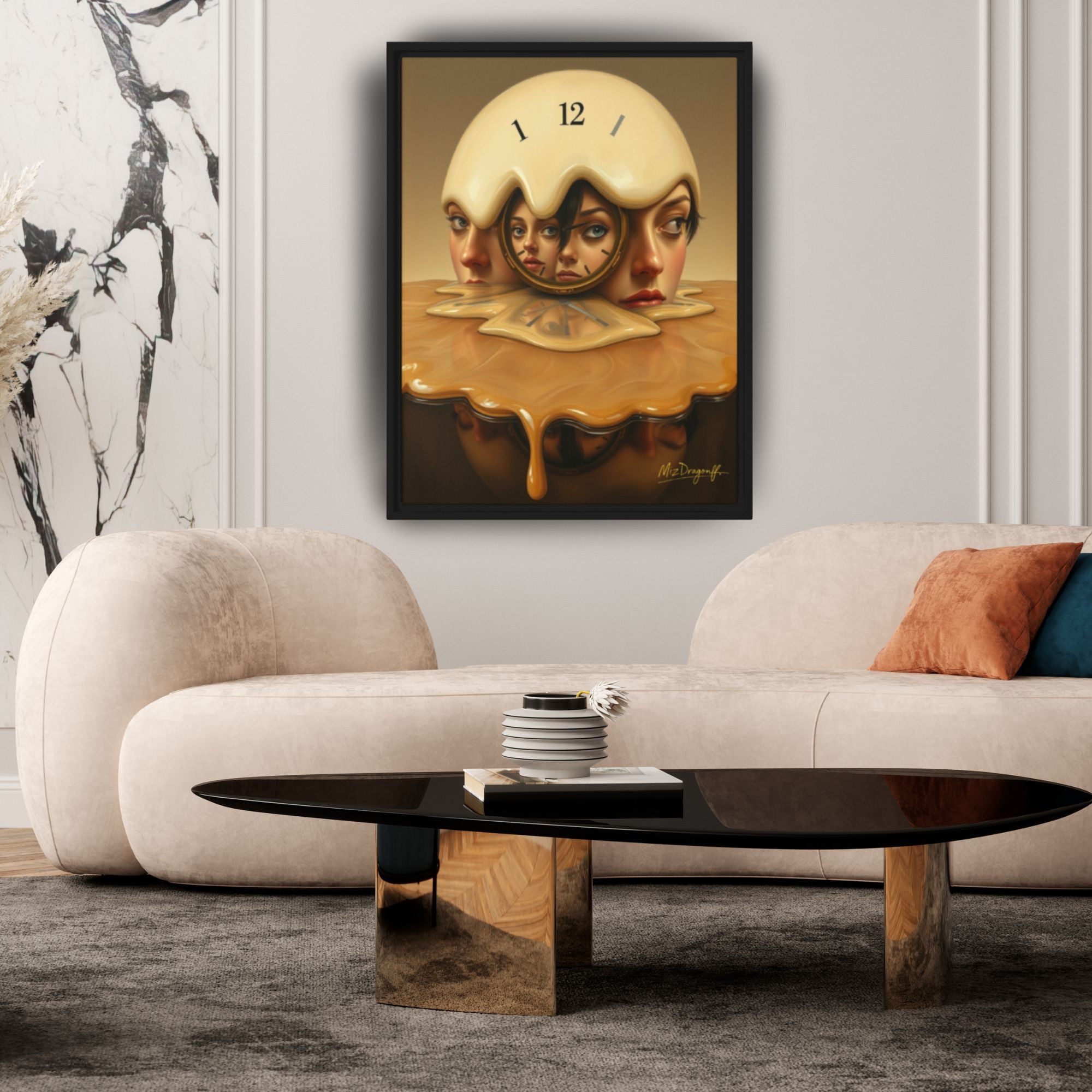 MizDragonfly Artwork Eleventh Hour hanged in Living room