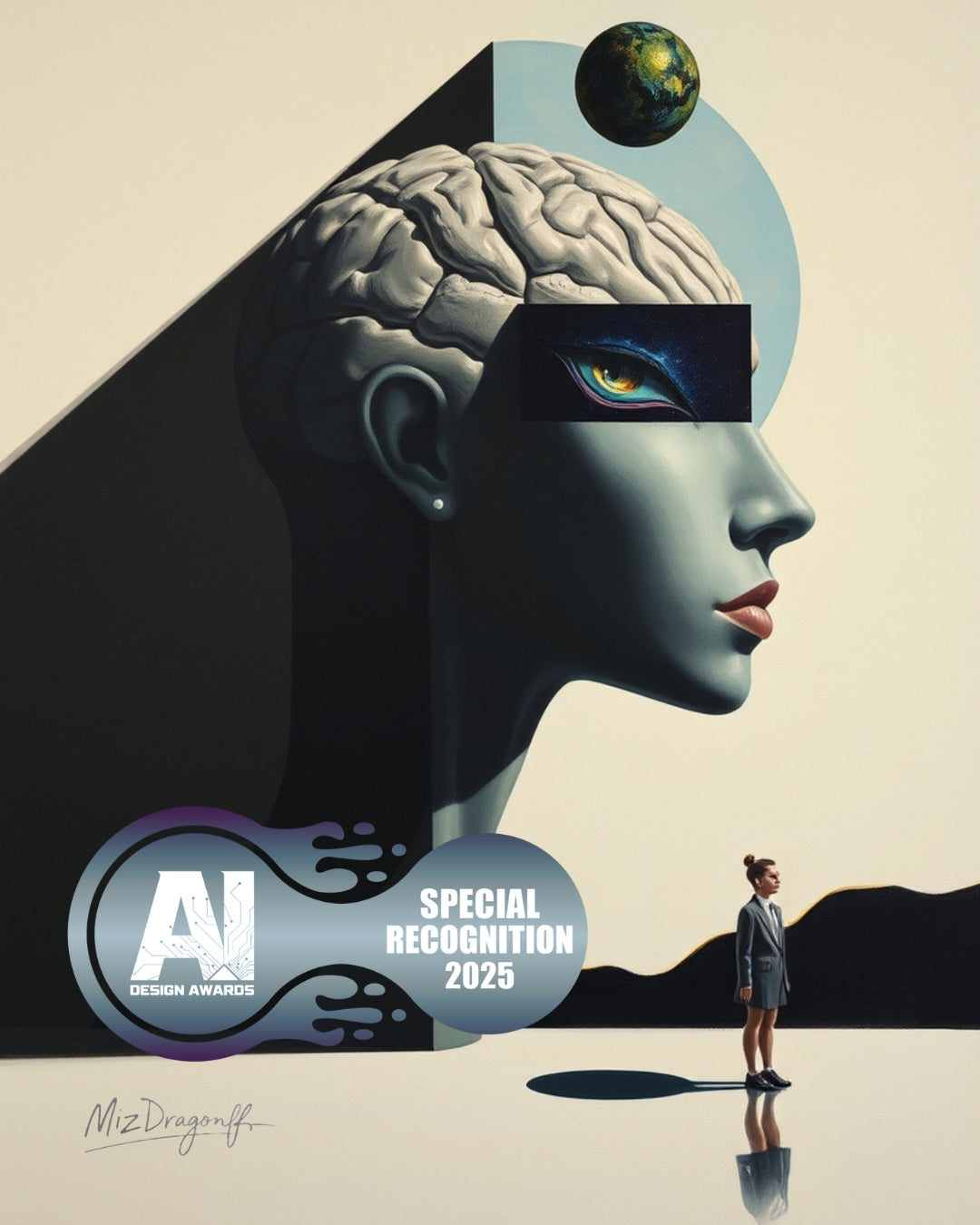 MizDragonfly Artwork Under Hypnosis Series AI Awards 2025 Special Recognition