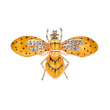 MizDragonfly Gold Wasp Bee Rhinestone Jewelry Brooch