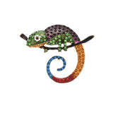 MizDragonfly Multi-color Chameleon Rhinestone Brooch