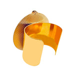 Limited edition bracelet with gold and silver cherry and vintage rhinestone accents bracelet back