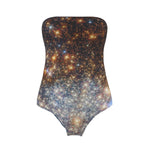 MizDragonfly Strapless Lycra Globular Star Cluster Galaxy Swimsuit 