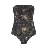 MizDragonfly Strapless Lycra Mega Stars Galaxy Swimsuit 