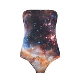 MizDragonfly Strapless Lycra Westerlund Galaxy Swimsuit 