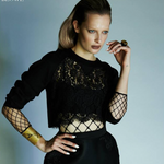 MizDragonfly Vintage Pattern Gold Cuff Blowe Magazine