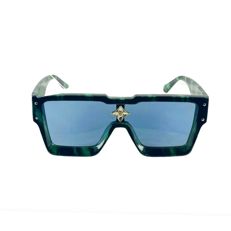 MizDragonfly Accessories Atomic Shield Sunglasses Galactic Green