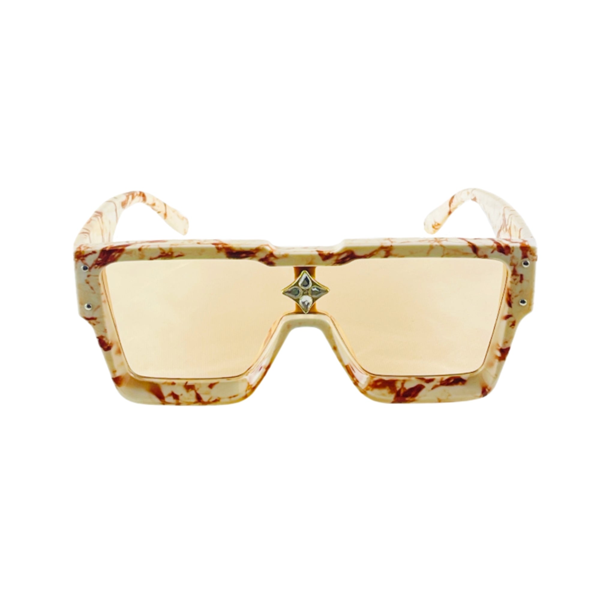 MizDragonfly Accessories Atomic Shield Sunglasses Mercury Brown