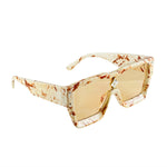 MizDragonfly Accessories Atomic Shield Sunglasses Mercury Brown Angle