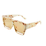MizDragonfly Accessories Atomic Shield Sunglasses Mercury Brown Side