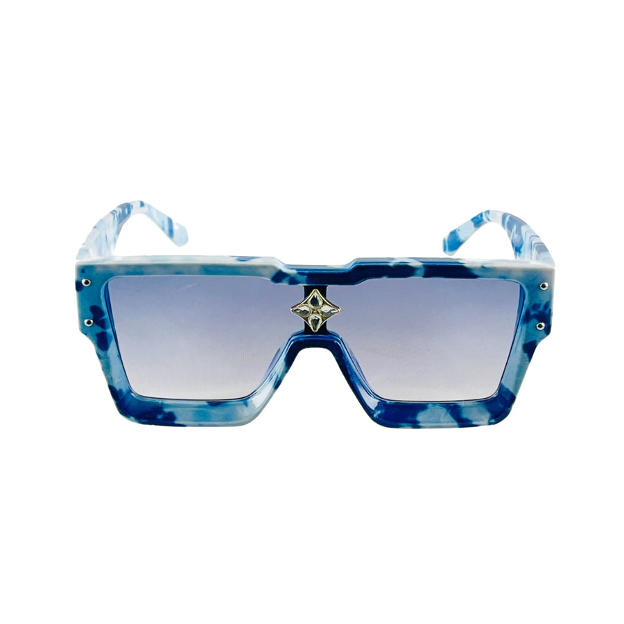 MizDragonfly Accessories Atomic Shield Sunglasses Neptune Blue