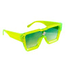 MizDragonfly Accessories Atomic Shield Sunglasses Saturn Yellow Angle