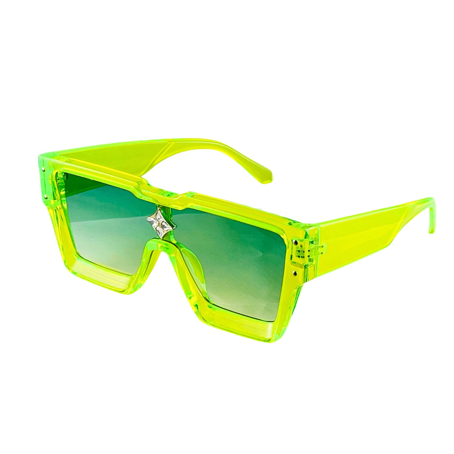 MizDragonfly Accessories Atomic Shield Sunglasses Saturn Yellow Side