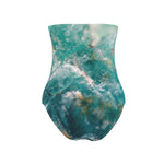 MizDragonfly Apparel Lycra Strapless Swimsuit Green Crystal Turquoise Back