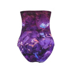 MizDragonfly Apparel Lycra Strapless Swimsuit Purple Crystal Amethyst Back