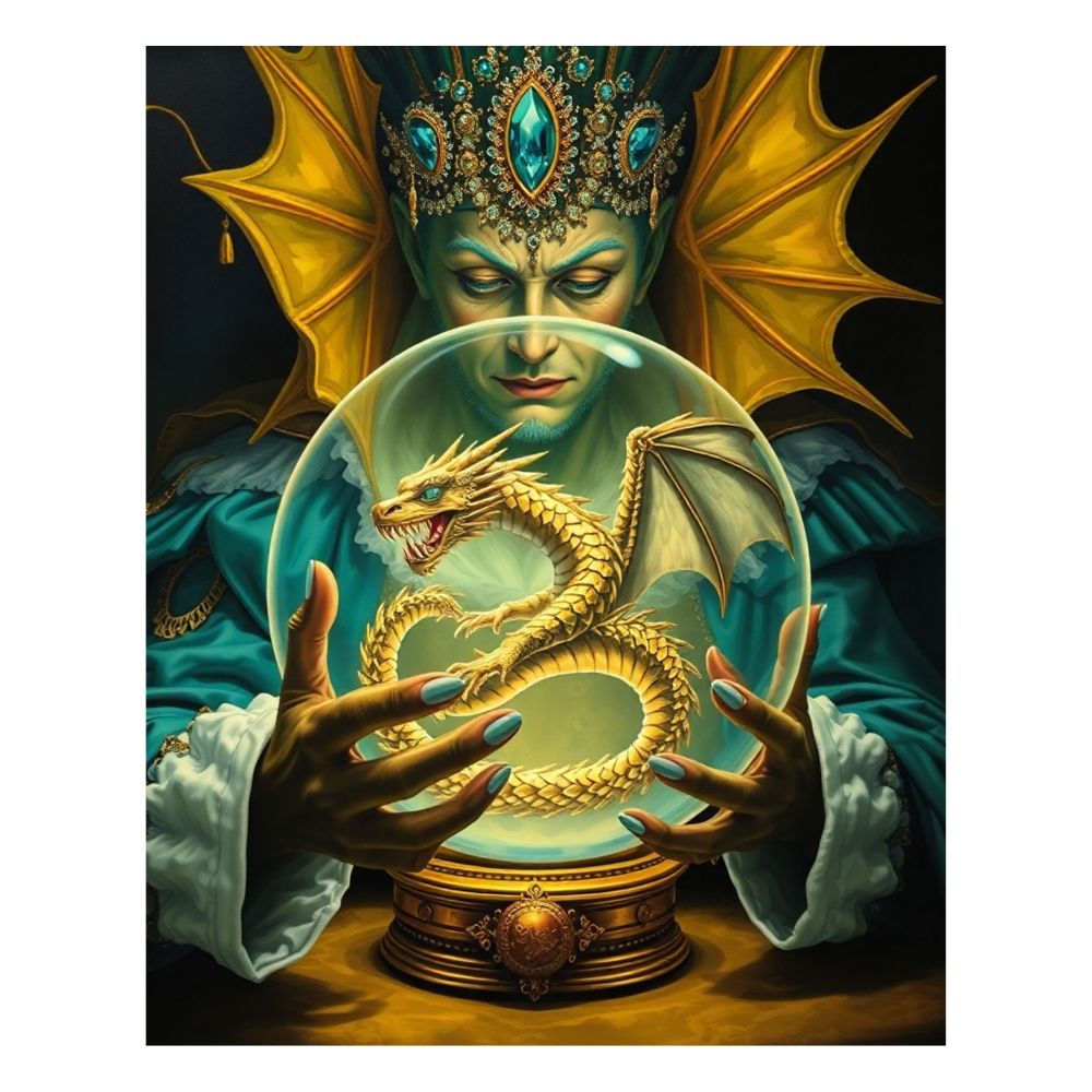 MizDragonfly Decor The Magician Arcana Tarot Card Collection Artwork