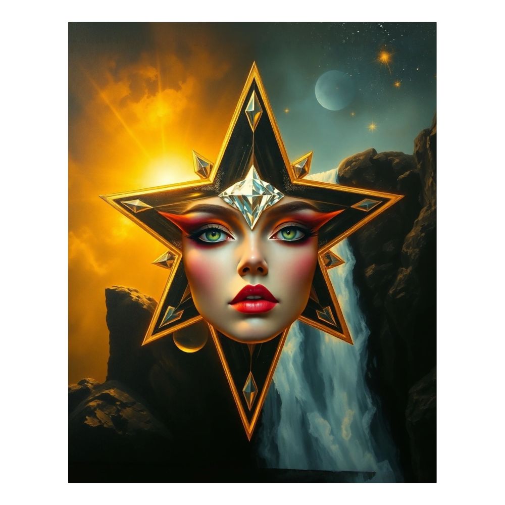 MizDragonfly Decor The Star Arcana Tarot Card Collection Artwork
