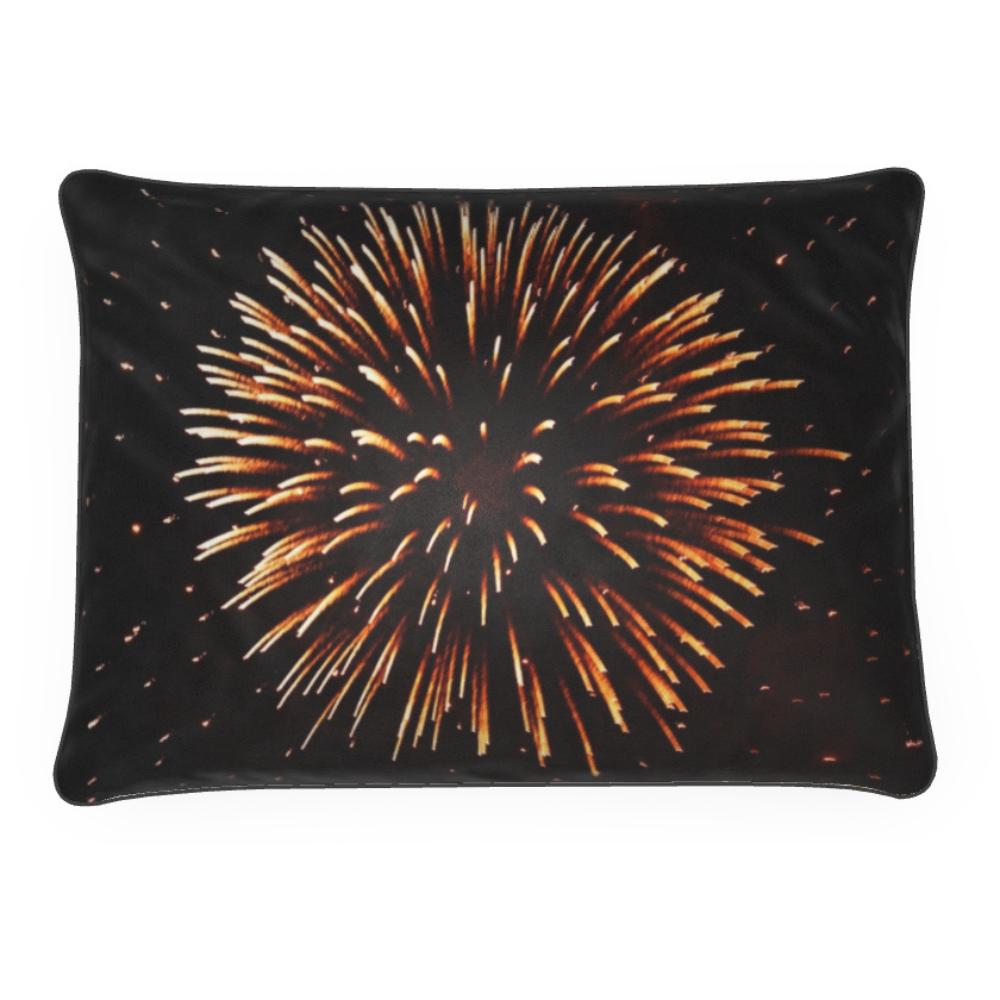 MizDragonfly Home Decor Luxurious Velvet Pillow Cushion Fireworks