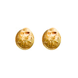 MizDragonfly Jewelry Clandestine Red Resin Dome Stud Earrings back