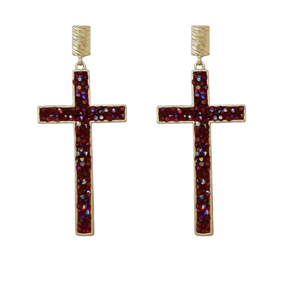 MizDragonfly Jewelry LaCroix Gold Black Crystal Drop Earrings