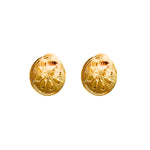 MizDragonfly Jewelry Secret White Faux Pearl Dome Stud Earrings Back