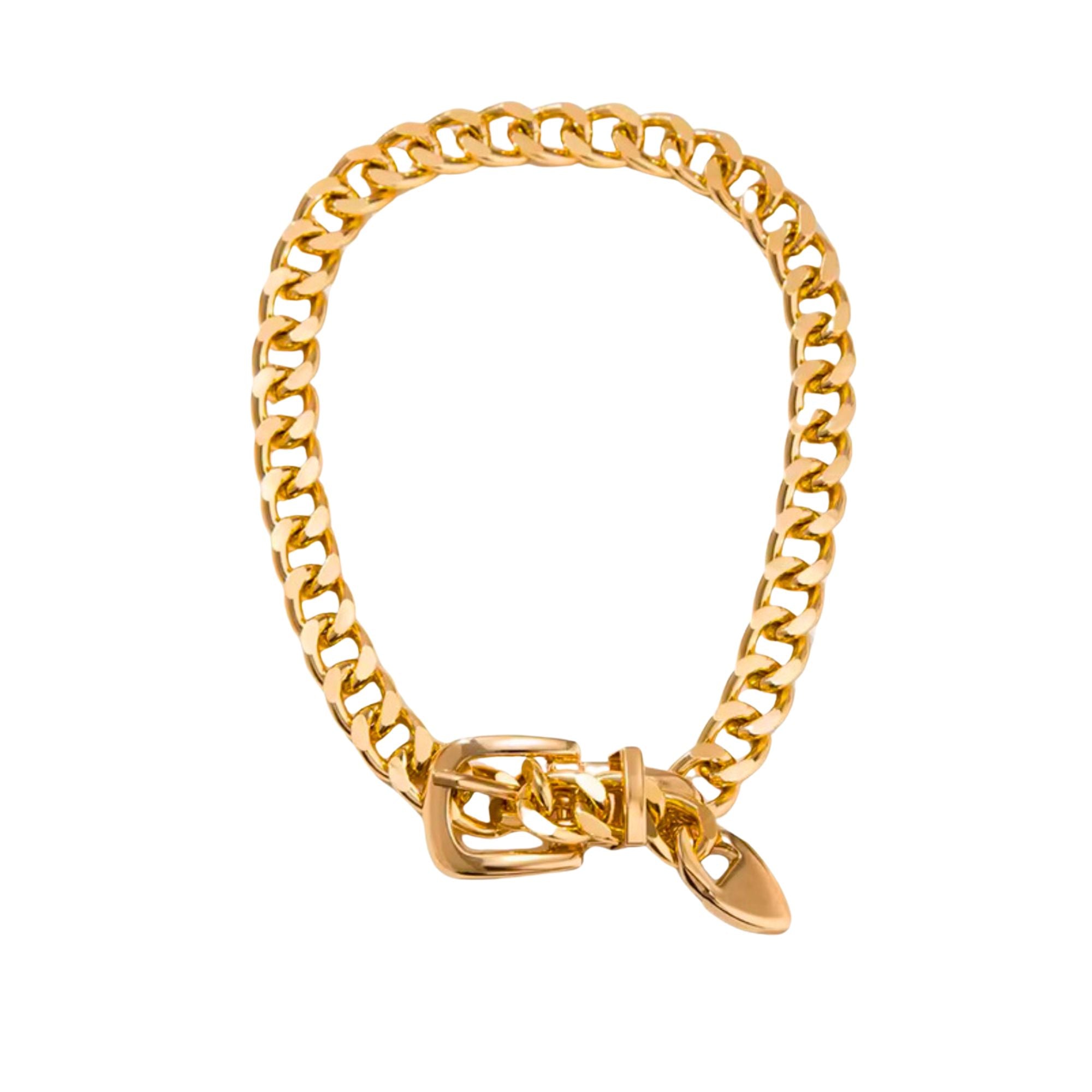 MizDragonfly Jewelry Tribeca Gold Belt Choker Necklace