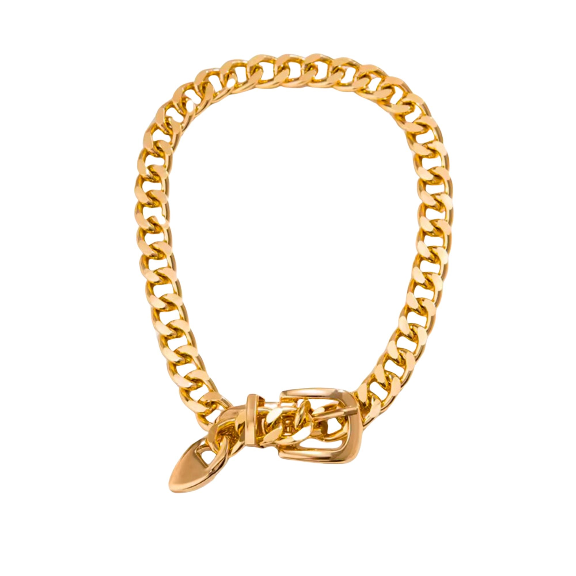 MizDragonfly Jewelry Tribeca Gold Belt Choker Necklace Angle
