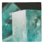 MizDragonfly Silk Scarf Square Green Chrysolite Crystal Back