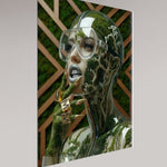 MizDragonfly Mother Nature Series: Qi fine art providing a side view of the artwork 4mm acrylic glass