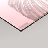 A glossy 4mm rectangular panel featuring a close-up of MizDragonfly's Pressurized artwork with a pink reflective surface and a black edge, shown against a light grey background.