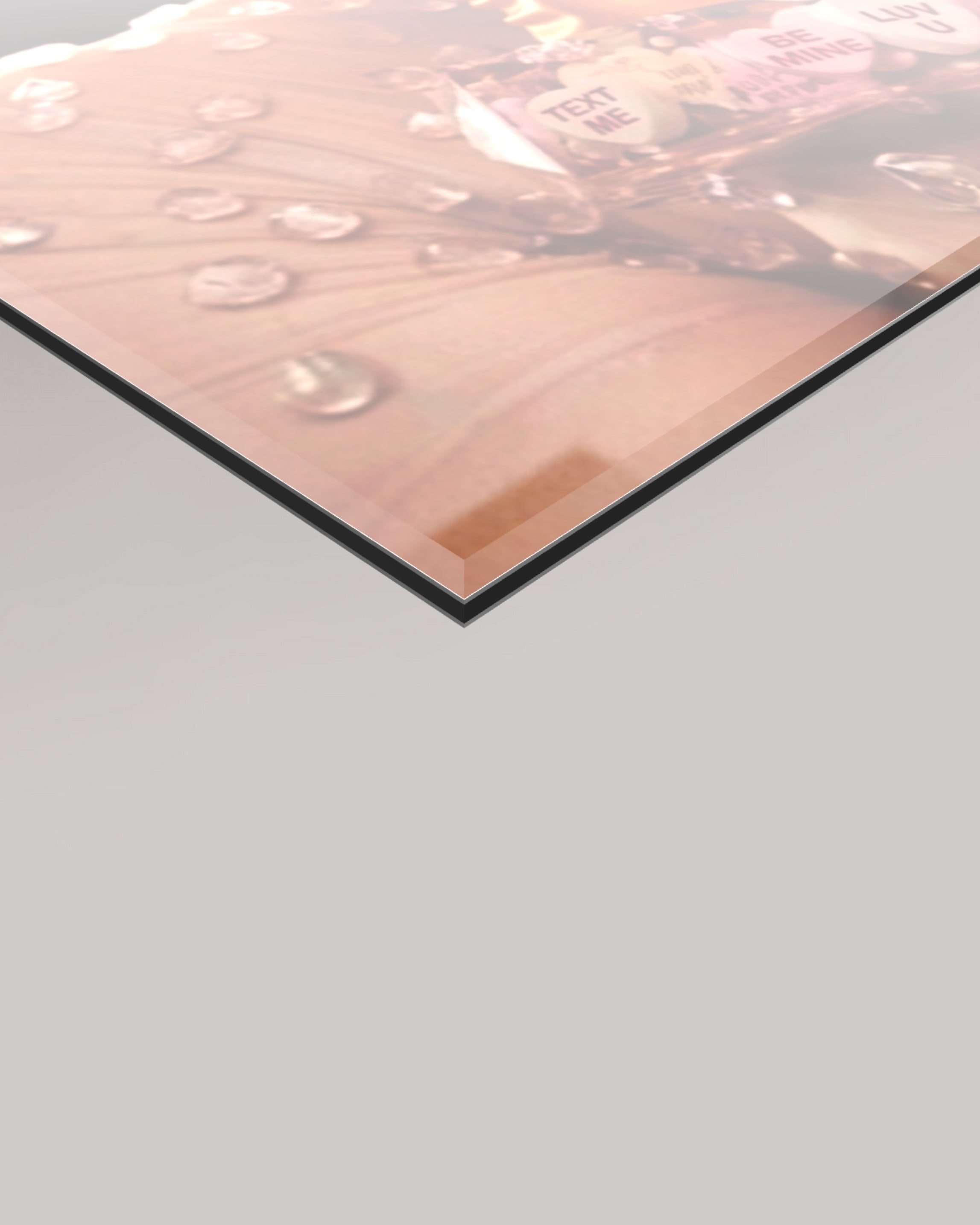 MizDragonfly Sugar Rush Series: Be Mine showing a high-fidelity digital close-up of a 4mm acrylic glass