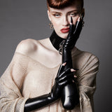 Schon Magazine Temptation Gold Snake Statement Stud Earrings
