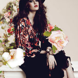 MizDragonfly Jewelry Vintage Peacock Gold Cuff Bracelet Chloe Magazine Full Page