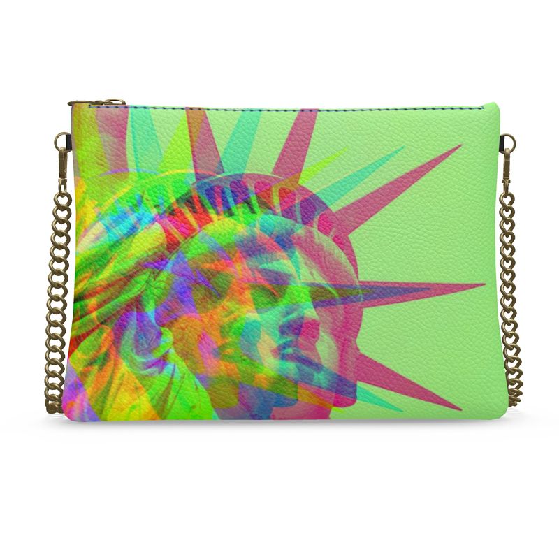 Statue of Liberty Crossbody Leather Purse