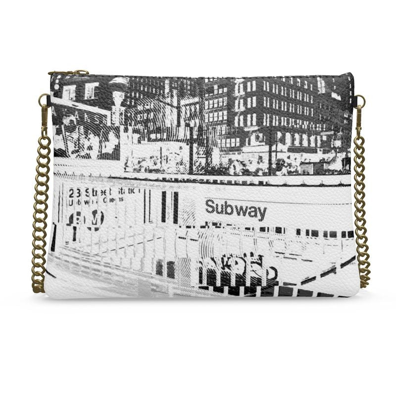 NYC Subway Crossbody Leather Purse